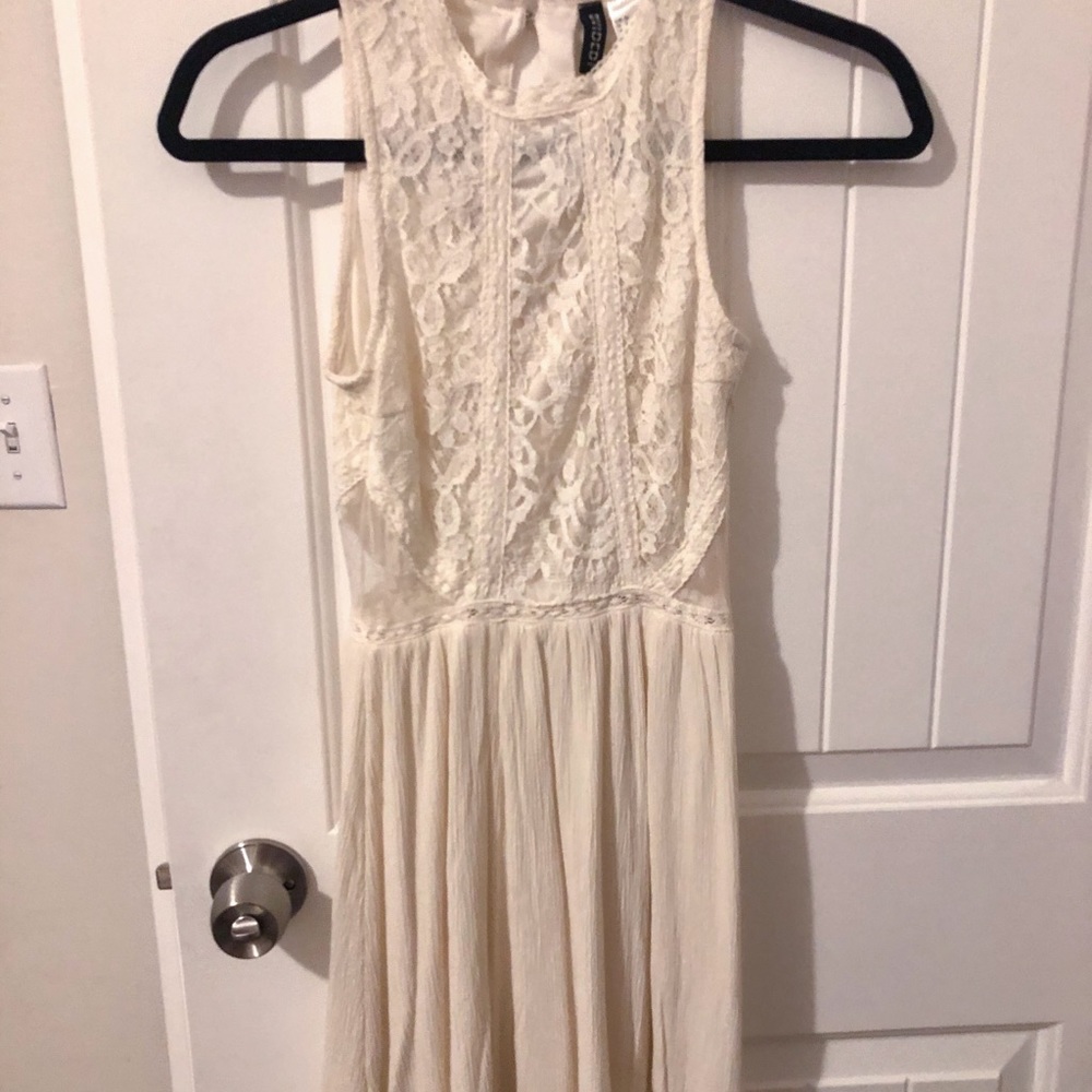 Cream lace dress